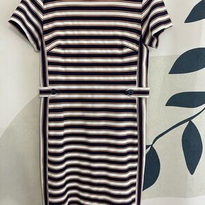 Striped Black and White Dress